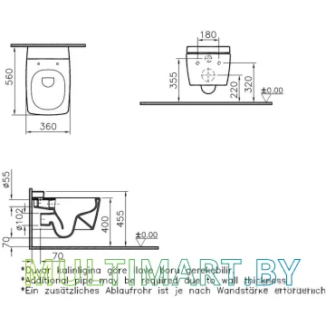 Унитаз Vitra Metropole 7672B003-1686 картинка 2